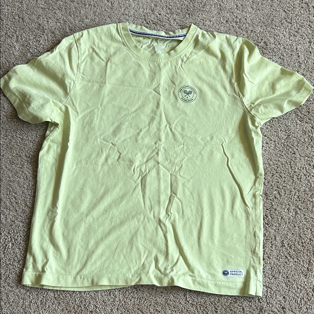 Yellow wimbledon T-Shirt size small rarely worn